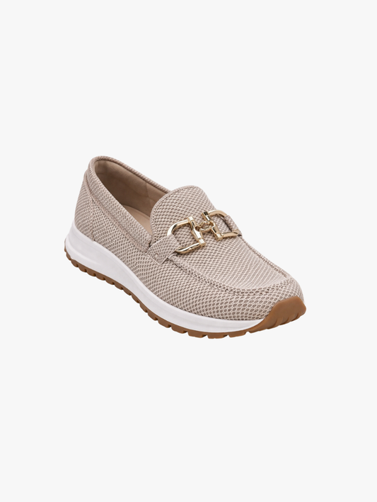 Victoria - Casual Women's Comfort Loafers with Chain Detail