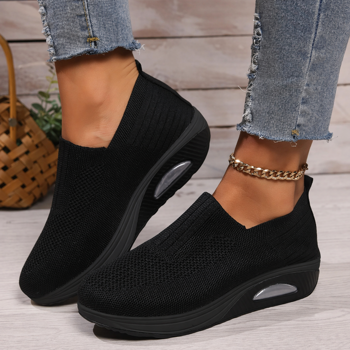 Violet - Women's Casual Orthopedic Slip-On Shoes with Knit Upper