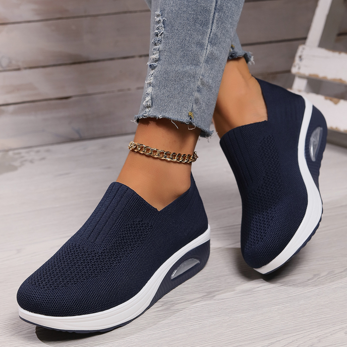 Violet - Women's Casual Orthopedic Slip-On Shoes with Knit Upper