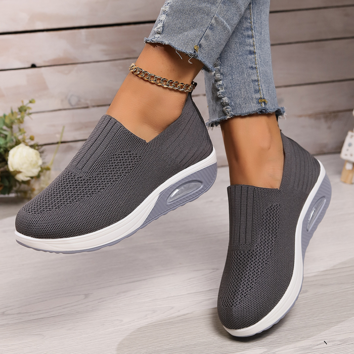 Violet - Women's Casual Orthopedic Slip-On Shoes with Knit Upper
