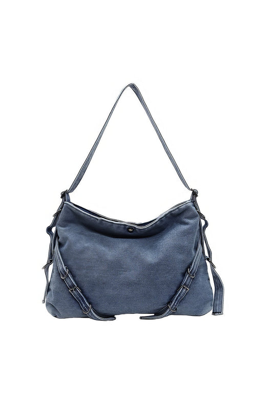Washed Denim Cross-Body Bag