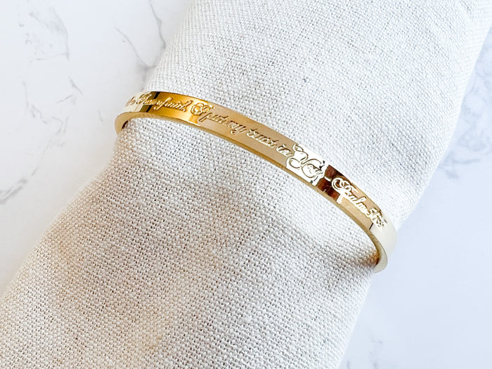 When I Am Afraid I Put My Trust In You Bracelet