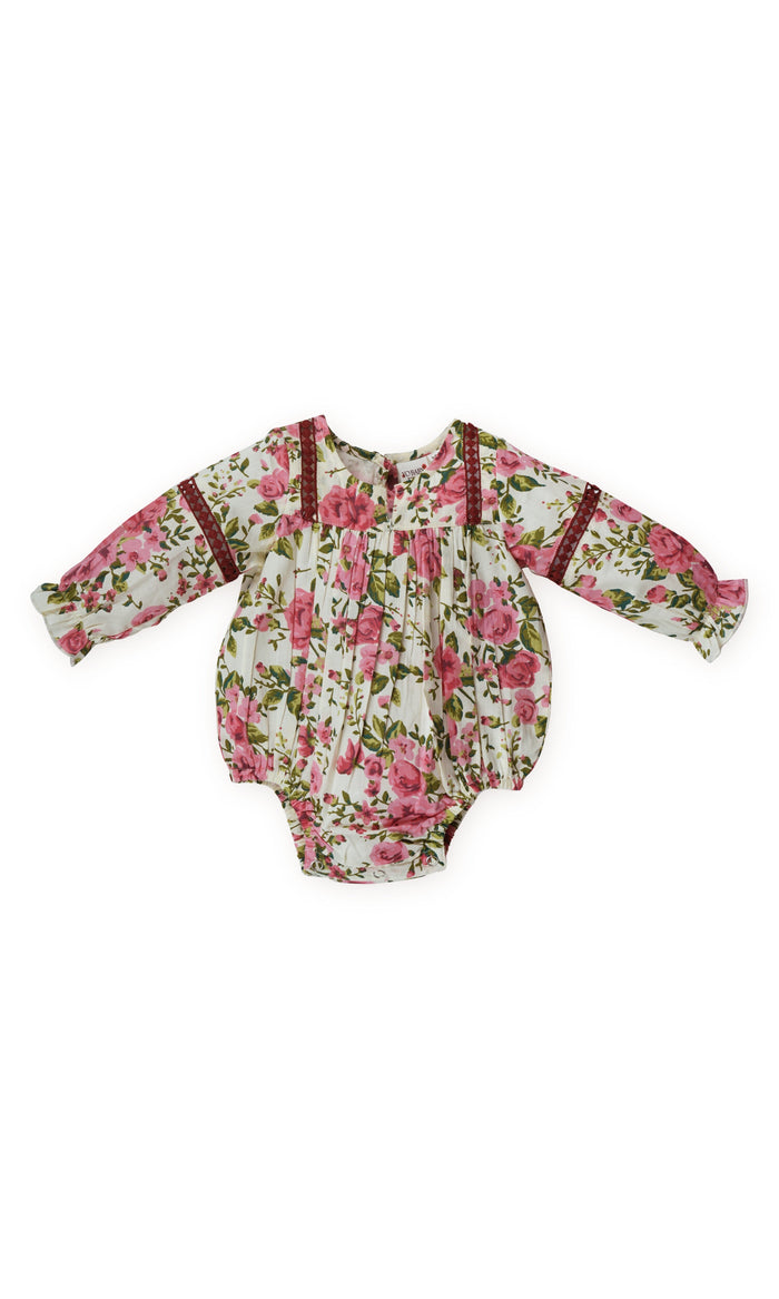 Esti Romper : WHITE : Infant : Baby Girl Romper Yo Baby India