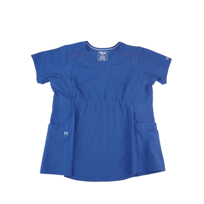 Wink W123 Women Royal Blue V Neck Scrub Top Modern Fit Medical Uniform Medium0