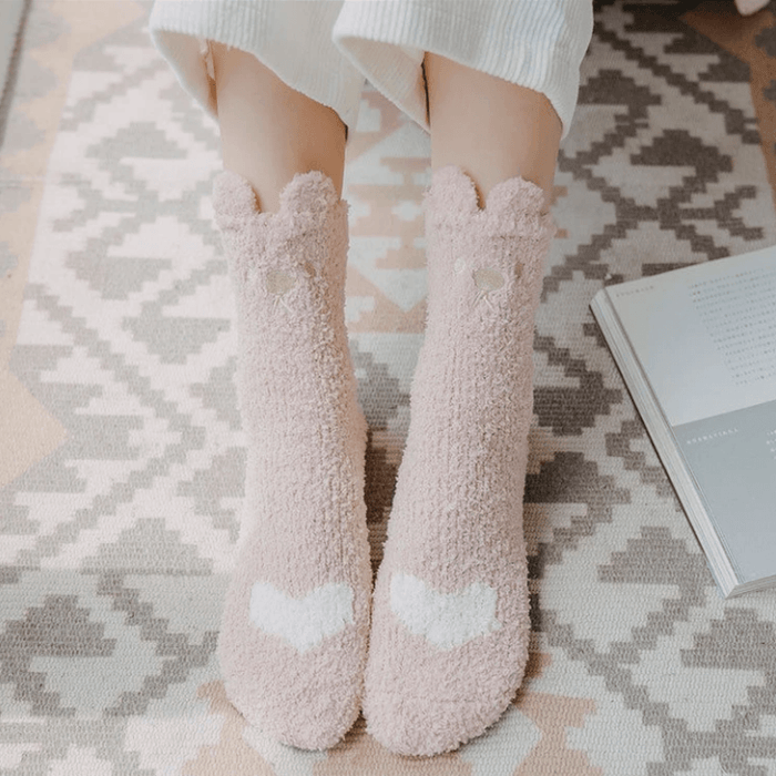 Winter Plush Thickening Floor Socks