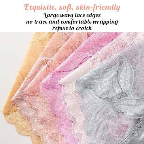 Women Embroidery Lace Panties
