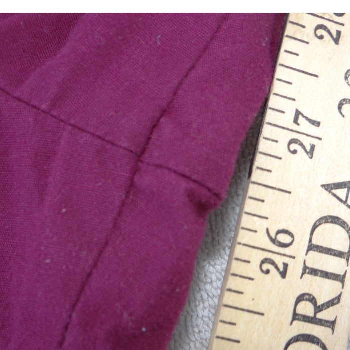 Womens Burgundy Elastic Waist Straight Leg Scrub Pants Medical Uniform Maroon5