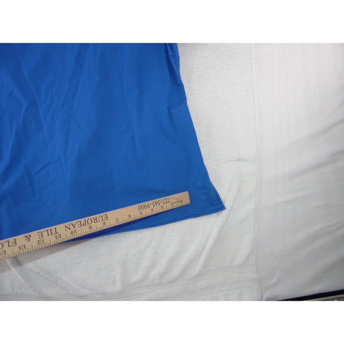 WonderWink WonderFlex Womens Blue V Neck Scrub Top Short Sleeve Medium 01686