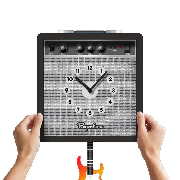 Wood Clock - Guitar Amp Pendulum by Popclox