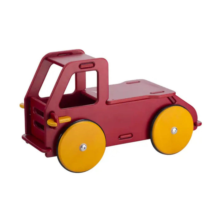 Wooden Baby Ride-On Truck, Red