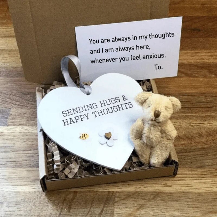 Sending Hugs And Happy Thoughts / with bear