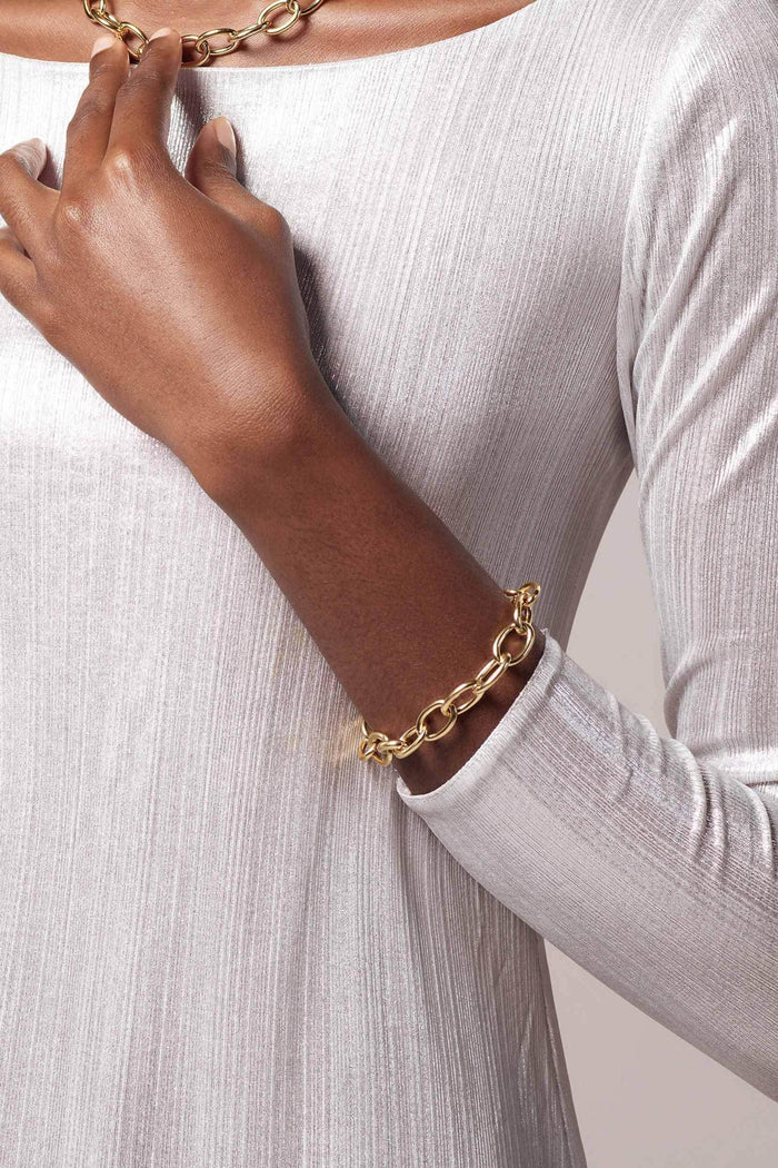 Yellow Gold Plated Bracelets CQ0046 - COCOMELODY