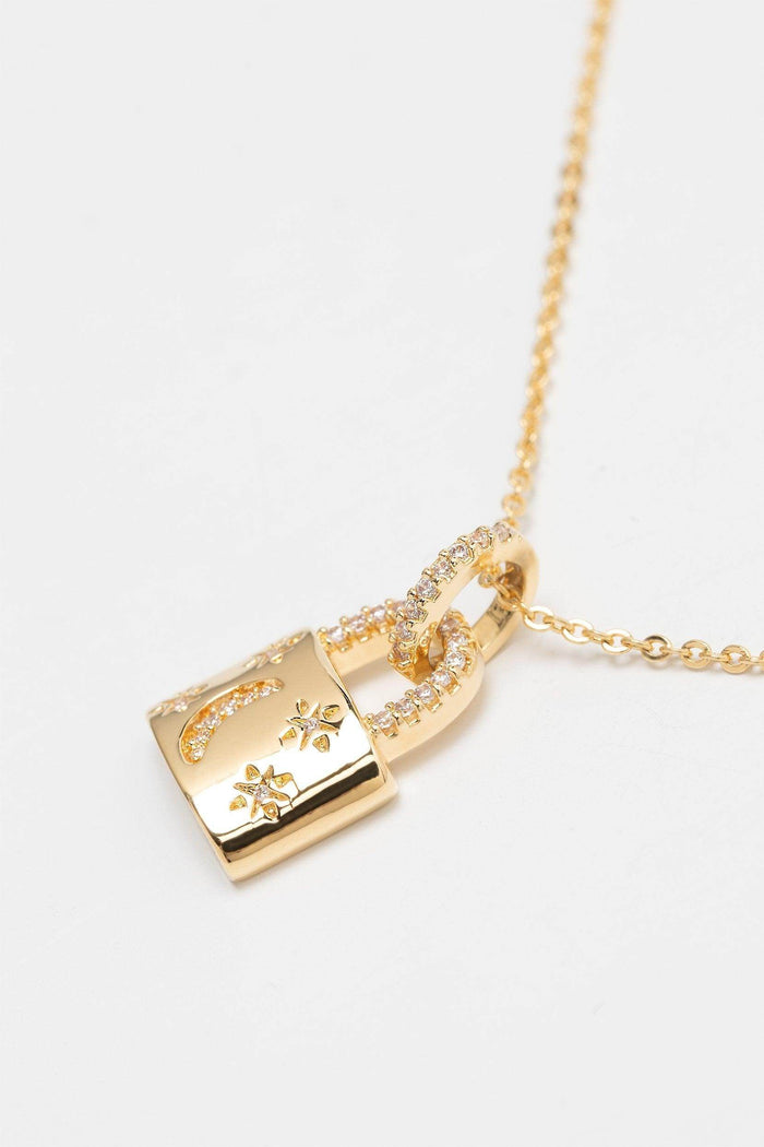 Yellow Gold Plated Necklaces CX0010 - COCOMELODY
