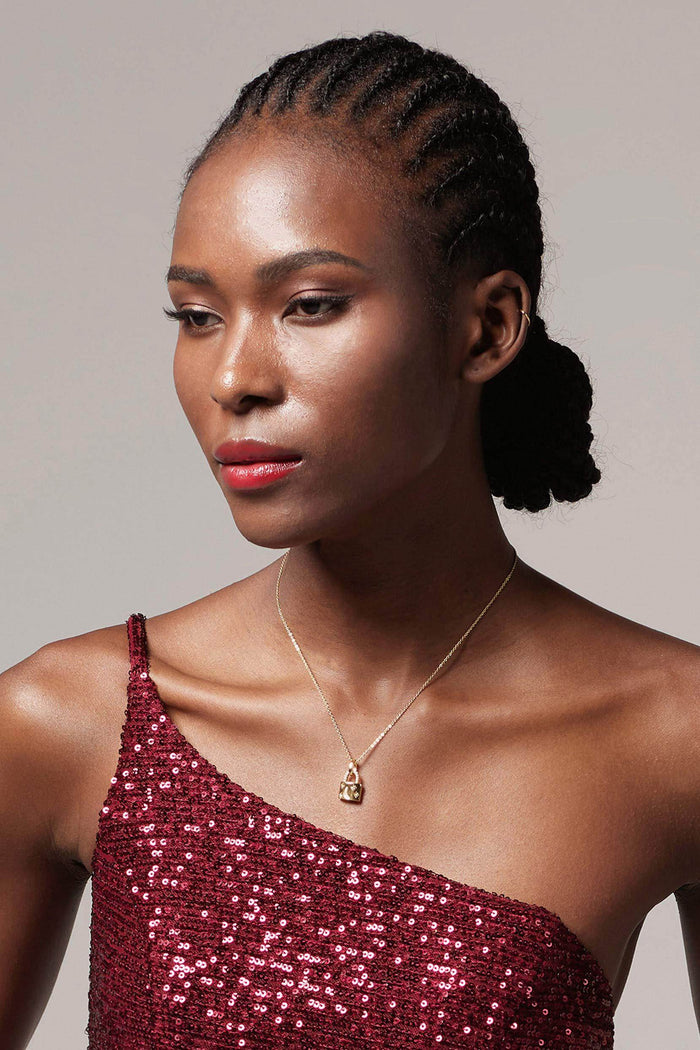 Yellow Gold Plated Necklaces CX0010 - COCOMELODY