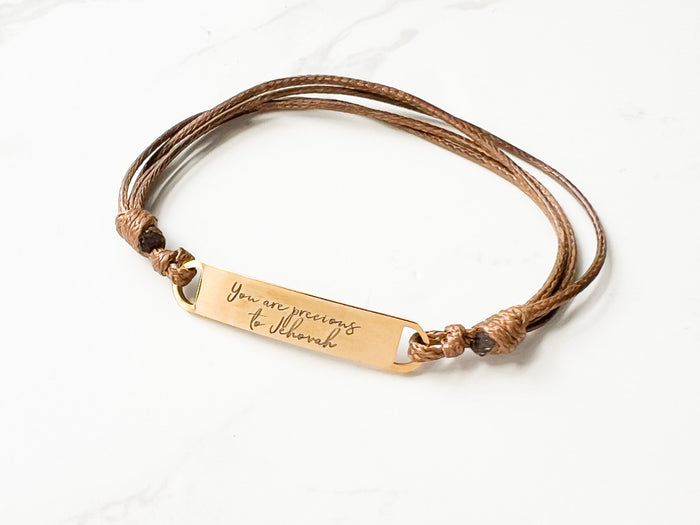 You Are Precious To Jehovah Jehovah Stainless Bracelet