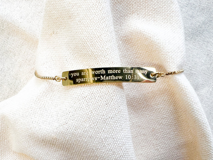You Are Worth More Than Many Sparrows Bracelet - GINGERS