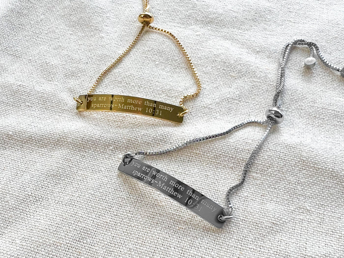 You Are Worth More Than Many Sparrows Bracelet - GINGERS
