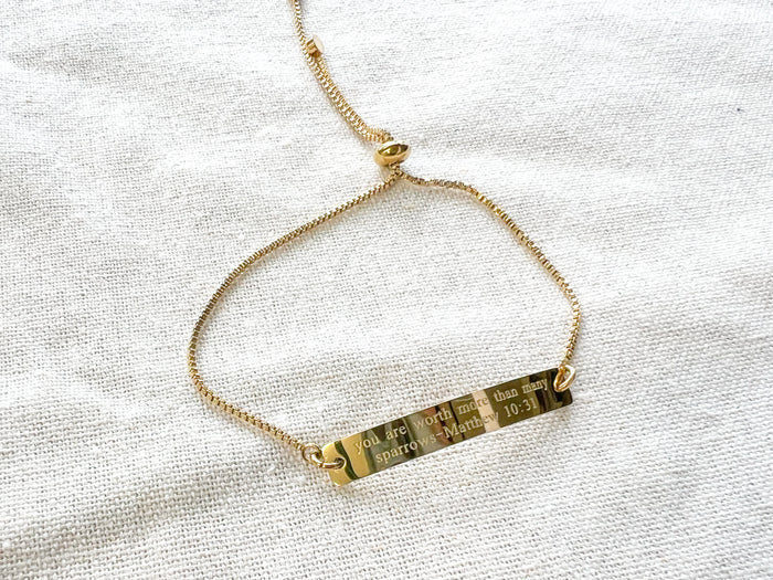 You Are Worth More Than Many Sparrows Bracelet - GINGERS