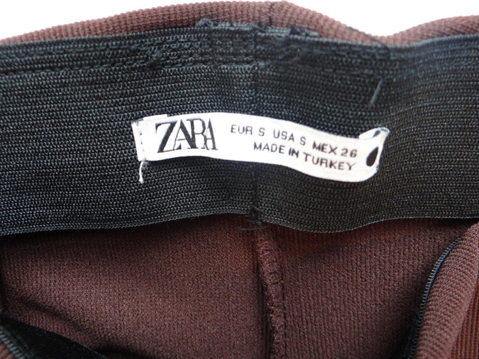 ZARA Women's Stretchy Brown Pants   Size S2